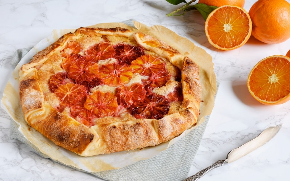 Blood orange galette ricetta