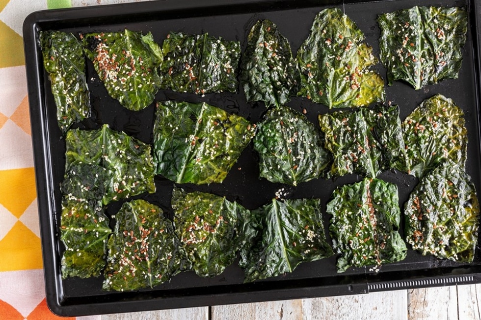 Chips di cavolo nero al forno ricetta