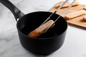 Preparazione Cremoso al cioccolato con mousse al lampone - Fase 1