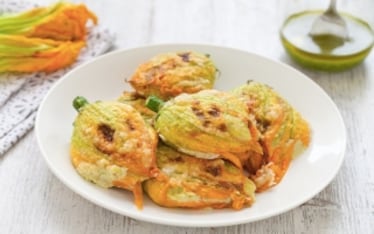 Fiori di zucca al forno