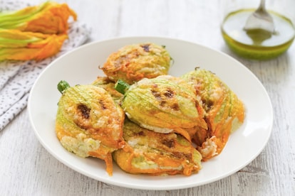 Fiori di zucca al forno