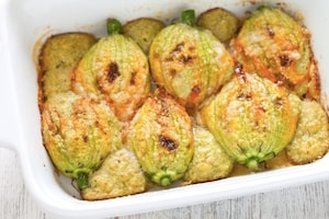 Preparazione Fiori di zucca al forno - Fase 4