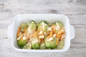 Preparazione Fiori di zucca al forno - Fase 3