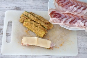 Preparazione Involtini di zucchine con pancetta e fontina - Fase 3