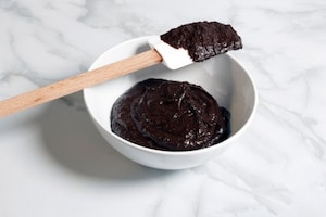 Preparazione Morbidoso con nido di cremoso al cioccolato fondente - Fase 3