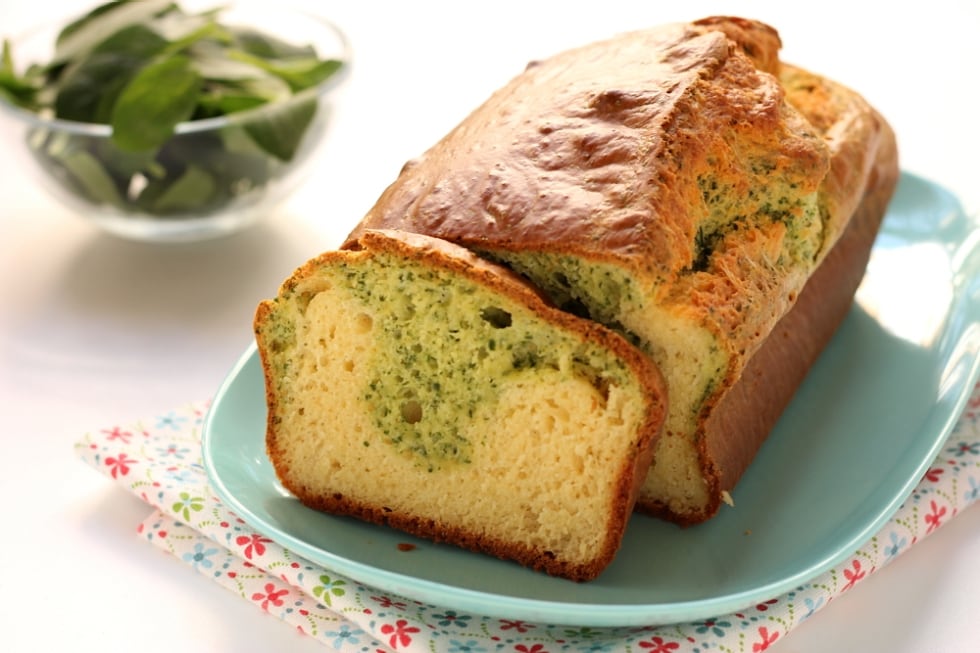 Plumcake salato agli spinaci e parmigiano ricetta