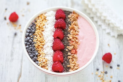 Bowl alle fragole e lamponi