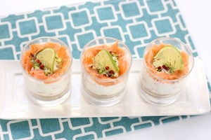 Preparazione Cheesecake al salmone, lime e pepe rosa - Fase 3