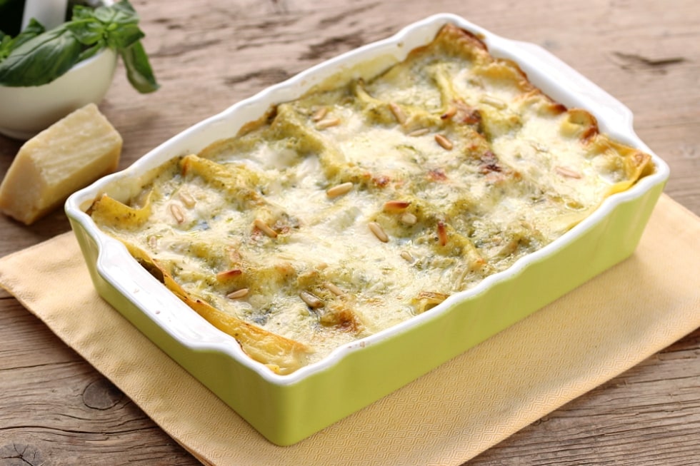 Lasagne al pesto ricetta