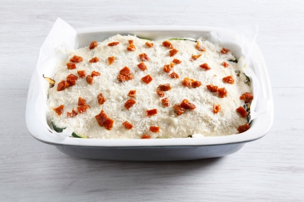 Preparazione Millefoglie di zucchine e melanzane - Fase 5 Preparazione Millefoglie di zucchine e melanzane - Fase 5