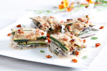 Preparazione Millefoglie di zucchine e melanzane - Fase 6 Preparazione Millefoglie di zucchine e melanzane - Fase 6