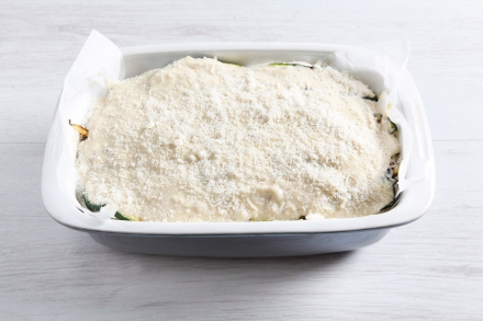 Preparazione Millefoglie di zucchine e melanzane - Fase 4 Preparazione Millefoglie di zucchine e melanzane - Fase 4