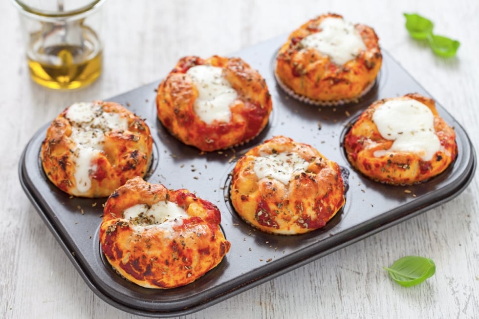 Muffin di pizza ricetta
