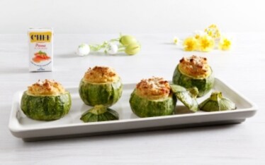 Zucchine tonde ripiene