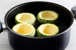 Preparazione Zucchine tonde ripiene - Fase 1
