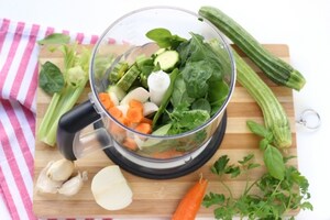 Preparazione Dado granulare di verdure estive - Fase 1