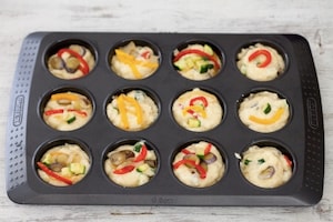 Preparazione Muffin alle verdure - Fase 4