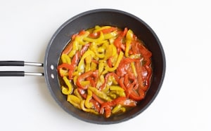 Preparazione Peperoni in padella - Fase 2