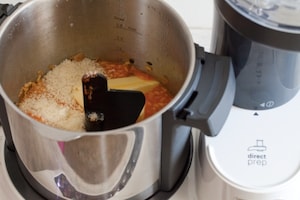 Preparazione Risotto con crema di peperoni, noci pecan e stracciatella di burrata - Fase 5