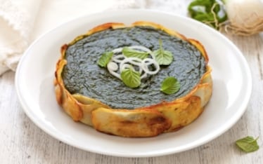 Torta di spinaci e ricotta in crosta di patate