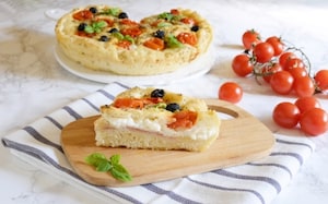 Preparazione Focaccia con pomodorini ripiena - Fase 4