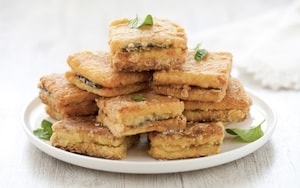 Preparazione Mozzarelle in carrozza con melanzane alla menta  - Fase 8