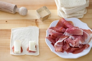 Preparazione Panzerotti al prosciutto crudo e scamorza - Fase 2