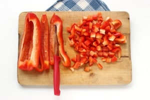 Preparazione Paté di peperoni e basilico - Fase 1