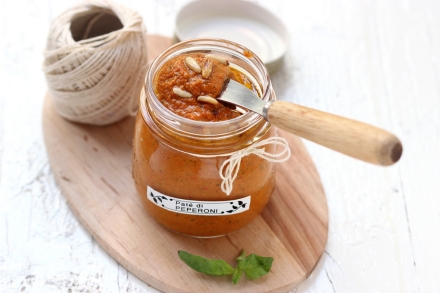 Preparazione Paté di peperoni e basilico - Fase 3 Preparazione Paté di peperoni e basilico - Fase 3