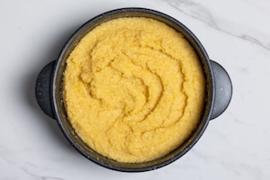 Preparazione Insalata di baccalà con chips di polenta - Fase 1