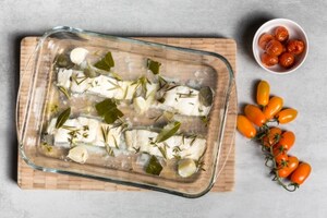 Preparazione Insalata di baccalà con chips di polenta - Fase 4