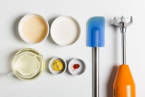 Preparazione Maionese senza uova - Fase 1