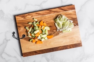 Preparazione Minestra fredda di pane e riso con verdure - Fase 1