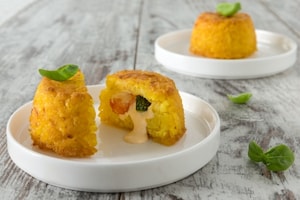 Preparazione Mini sartù zucchine e gamberetti - Fase 4