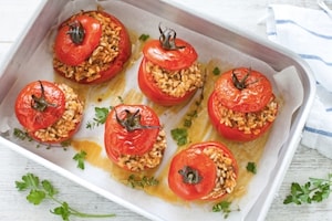 Preparazione Pomodori ripieni di riso - Fase 5