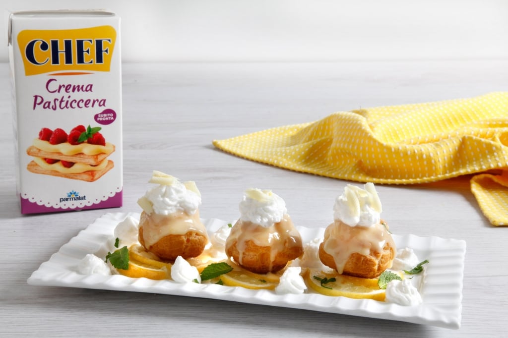 Ricetta Profiterole Al Limone E Cioccolato Bianco Cucchiaio D Argento