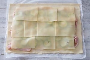 Preparazione Rotolo alle zucchine e prosciutto cotto - Fase 2