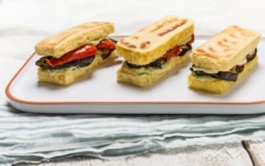 Sandwich di ceci senza glutine