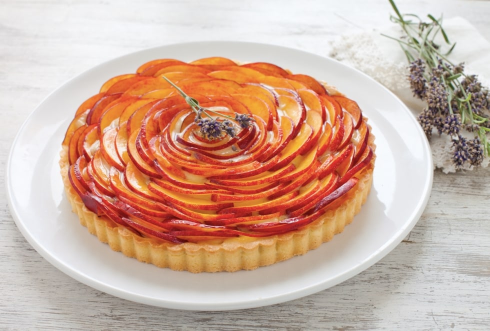 Torta di rose di nettarine ricetta