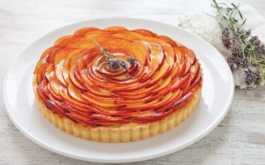 Torta di rose di nettarine