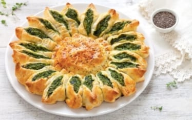 Torta girasole spinaci e ricotta