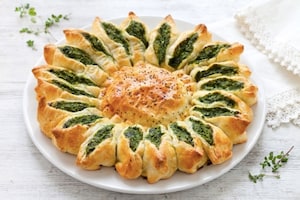Preparazione Torta girasole spinaci e ricotta - Fase 5