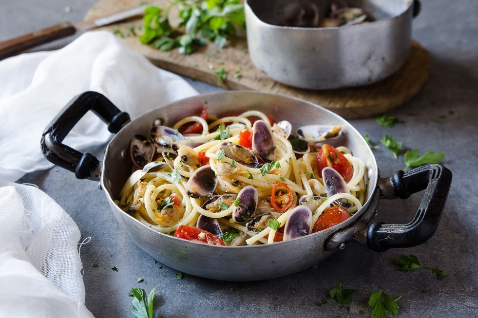 Spaghetti con le arselle ricetta