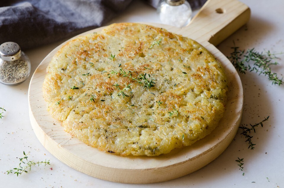 Torta di patate in padella