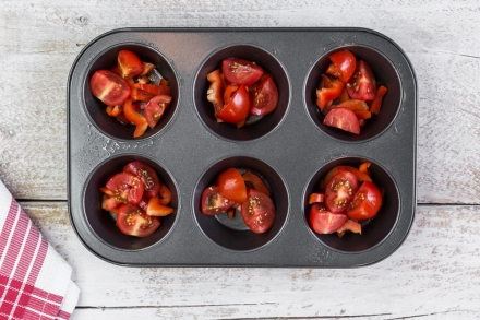 Preparazione Frittatine sane e veloci - Fase 3 Preparazione Frittatine sane e veloci - Fase 3