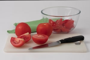 Preparazione Gazpacho cocktail - Fase 1