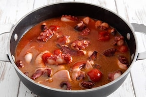 Preparazione Polpo in umido - Fase 2