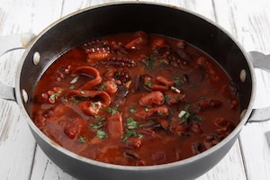 Preparazione Polpo in umido - Fase 2