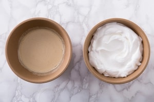 Preparazione Semifreddo al cacao e caffè - Fase 1