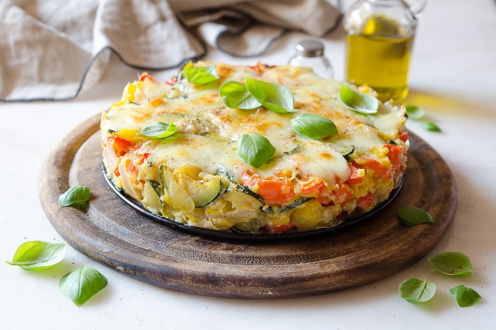 Torta di verdure e mozzarella ricetta